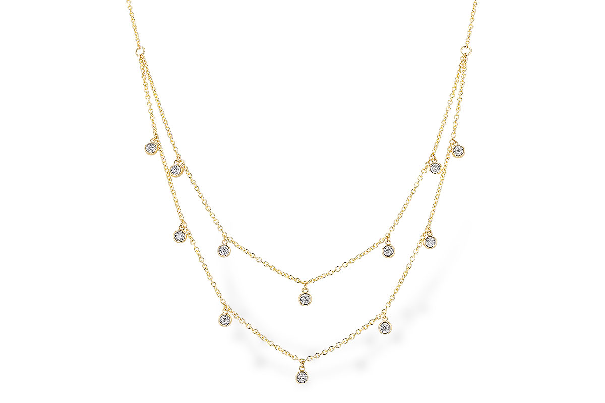 A319-92445: NECKLACE .22 TW (18 INCHES)