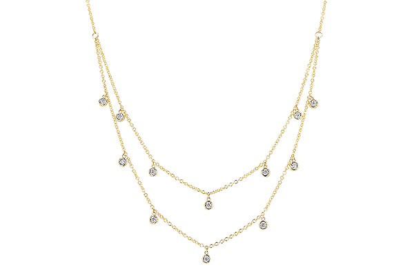 A319-92445: NECKLACE .22 TW (18 INCHES)