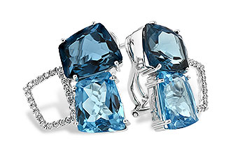 D234-48817: EARR 10.80 BLUE TOPAZ 11.00 TGW