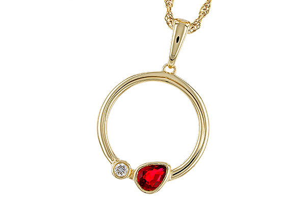 D320-84254: NECKLACE .24 RUBY .26 TGW