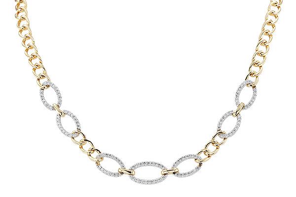 H319-93317: NECKLACE 1.12 TW (17")(INCLUDES BAR LINKS)