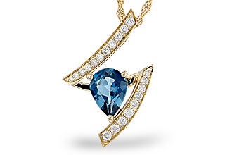 L320-83308: NECK 1.04 LONDON BLUE TOPAZ 1.23 TGW (8x6MM)