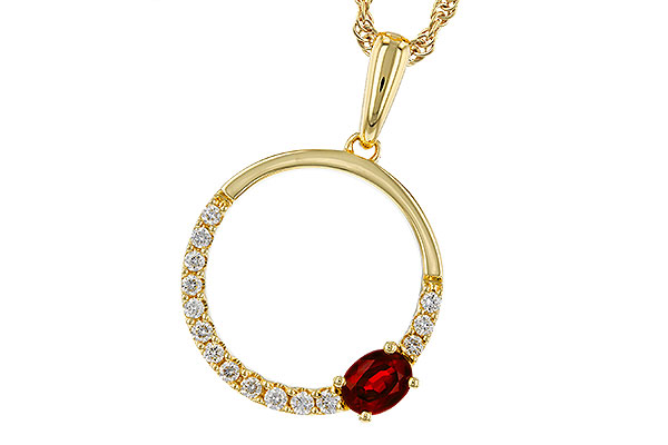 L320-85108: NECKLACE .26 RUBY .41 TGW