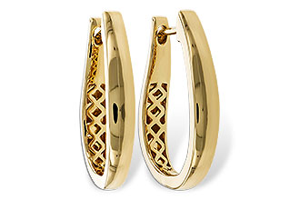 L320-87899: GOLD EARRINGS (22MM)